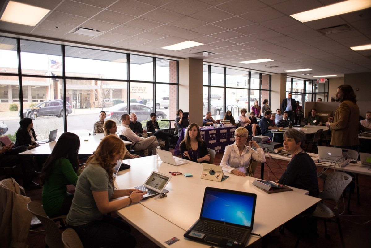 We inspired active curiosity: get curious, then go out and do something about your curiosity. We encouraged participants to change their communities, construct their ideas, and sketch out the future.